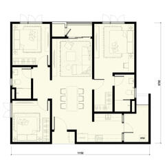 Type B - 1,093 sq ft l 3 Bedrooms, 2 Bathrooms